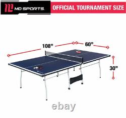 Ensemble de raquettes de tennis de table Ping Pong, balles et set de raquettes de taille officielle pour intérieur, maison et bureau.