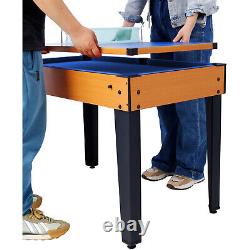 Ensemble de table de jeu 5-en-1 pour la maison: baby-foot, ping-pong, basketball, billard