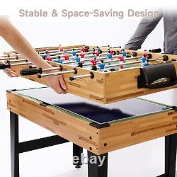 Ensemble de table de jeu combo 13 en 1 - Football, Billard, Ping Pong, Shuffleboard, Echecs