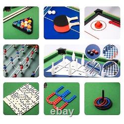 Ensemble de table de jeu combo 13 en 1 - Football, Billard, Ping Pong, Shuffleboard, Echecs