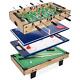 Ensemble De Table De Jeu Multi-jeux 4 En 1 Combinaison De Football, Air Hockey, Billard Et Tennis De Table