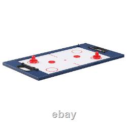 Ensemble de table de jeu multi-jeux 4 en 1 Combinaison de football, air hockey, billard et tennis de table