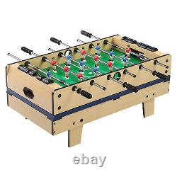 Ensemble de table de jeu multi-jeux 4 en 1 Combinaison de football, air hockey, billard et tennis de table