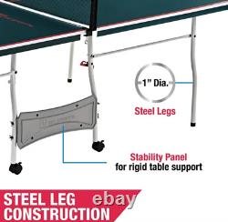 Ensemble de tennis de table de taille moyenne pliable pour l'intérieur avec 2 raquettes et 2 balles