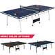 Ensemble De Tennis De Table Ping-pong De Table Pliante De Taille Officielle Avec 2 Raquettes Et 2 Balles