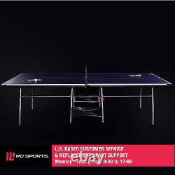 Ensemble de tennis de table ping-pong de table pliante de taille officielle avec 2 raquettes et 2 balles