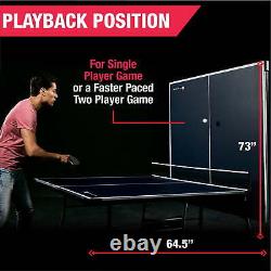 Ensemble de tennis de table ping-pong de table pliante de taille officielle avec 2 raquettes et 2 balles