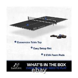 EstPoint Sports Conversion Top de Ping Pong, Dessus de Table de Tennis Pliable, Léger