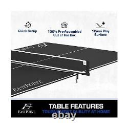 EstPoint Sports Conversion Top de Ping Pong, Dessus de Table de Tennis Pliable, Léger