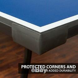 Extérieur Table De Ping-pong Pliante De Tennis De Table D'intérieur Plein Taille Officielle Avec Roues
