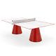 Fas Design Dada Table De Ping Pong Extérieure Couleur Blanc/rouge