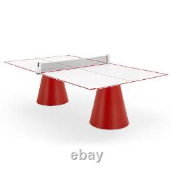 Fas Design Dada Table De Ping Pong Extérieure Couleur Blanc/rouge