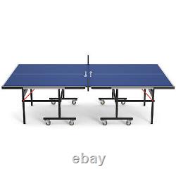 Goplus Table Professionnelle Pliable De Tennis De Table Mdf Pour Jouer À L'intérieur Ou À L'extérieur