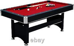 Hathaway Spartan 6' Pool Table, Billard + Plateau De Tennis 72 L X 38 W X 31 H