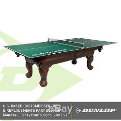 Haut De Conversion De Tennis De Table Taille Officielle Dunlop Avec Filet De Serrage De Style Premium