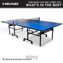 Head 15mm Surface Grand Slam Ping Pong Intérieur Tennis De Table Avec Filet Et Jeu De Poste