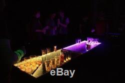 Infinity Led Beer Pong 8ftx2ft / W Music Capteurs De Luxe Party Table