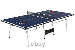 Intérieur Extérieur Ping Pong Table Tennis Pliant 108 X 60 Avec Paddles & Net