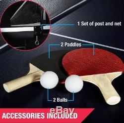 Intérieur Extérieur Tennis De Table De Ping-pong Sport 4 Pièces Taille Officiel Pliables Jeu