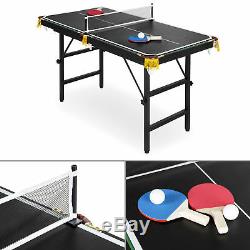 Jeu D'arcade De Pliage Portatif De Mini Table De Billard De Ping-pong 2 Enfants En 1