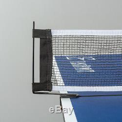Jeu De Taille De Tournoi Pliant De Tennis De Table De Ping-pong Réglé Roues De Salle De Sport D'intérieur