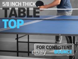 Joola Ping Pong Table Indoor Table Tennis Regulation Size Game Room Blue New