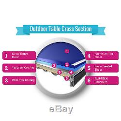 Kettler Outdoor Table De Ping-pong Axos 1 Avec Kit D'accessoires Pour L'extérieur