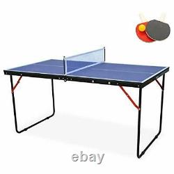 Kl Klb Sport Table De Tennis Table Mi-size Pliable Et Portable Ping Pong Table S