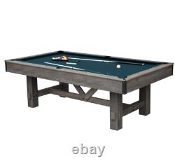 Logan 7-pi 3-en-1 Table De Billard Combo Avec Bancs Et Ping Pong