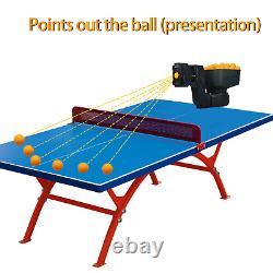 Machine d'entraînement automatique de robot de tennis de table de ping-pong pour enfant adulte +50 balles