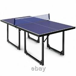 Mesa De Ping-pong Compacta Extraíble De Tamaño Mediano Plegable Multiusos
