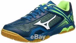 Mizuno Tennis De Table Chaussures Wave Médaille Z 81ga1710 Marine Verte Us9.5 (27.5cm)