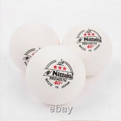 Nittaku 3 Étoiles Hardball 40 MM 3 Balles White Table Tennis Ping Pong Nb-1300