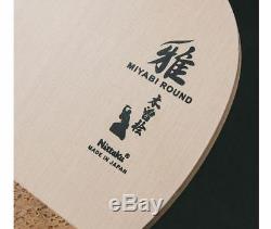 Nittaku Miyabi Ronde Penhold Tennis De Table, Ping Pong Racket, Made In Japan