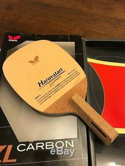 Papillon Haruvatart Zl Carbone J-pen Penhold Tennis De Table De Ping-pong Lame Hinoki