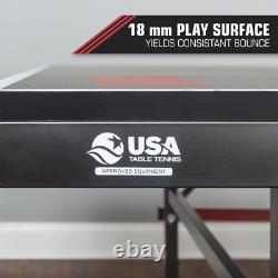 Penn Horizon Table Tennis Ping Pong Taille Officielle Intérieur Pliable Facile Déplacement Nouveau
