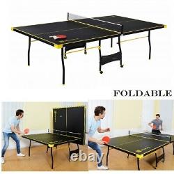 Ping Ping Pong Ensemble De Tennis De Table Intérieur Extérieur Taille Officielle Jeux De Famille 4 P