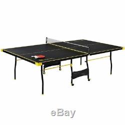 Ping Pong Table Tennis Et Boules Set Pagaies Sports De Plein Air Intérieur Taille Officiel