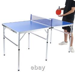 Ping Pong Tennis De Table Sports Pliant À L’intérieur À L’extérieur Avec Pagaie Et Balles