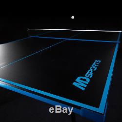 Ping-pong De Tennis De Table 4 Pièces MD Sports Play Intérieur-extérieur Pour Enfants, Repliable 9'x5