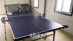 Robot Automatique De Tennis De Table Avec Pliable Net Ping Pong Training Machine Spinning