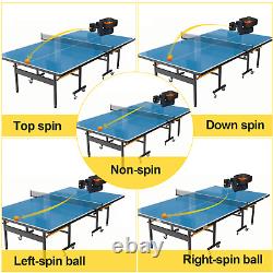 Robot De Tennis De Table Ping Automatique Pong Machine D'entraînement Aides Avec 50 Boules