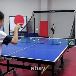 Robot de tennis de table 3804BH avec filet de recyclage de balles, fréquence d'alimentation