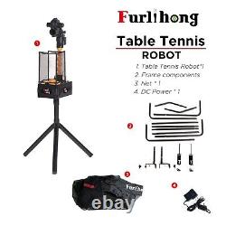 Robot de tennis de table 3804BH avec filet de recyclage de balles, fréquence d'alimentation