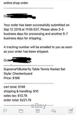 Suprême / Papillon De Tennis De Table Racket