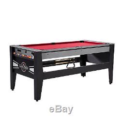Table D'arcade Pivotante Combinée 4 En 1 Lancaster, Football De Ping-pong Pour Piscine Air Hockey
