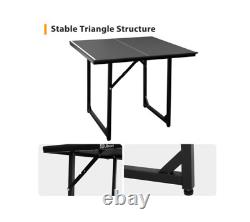 Table De Ping Pliable Pliable De Taille Moyenne Table De Ping Pliable Durable Ensemble De Table De Tennis De Table Debout Libre