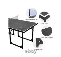 Table De Ping Pliable Pliable De Taille Moyenne Table De Ping Pliable Durable Ensemble De Table De Tennis De Table Debout Libre