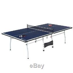 Table De Ping-pong De Tennis En Salle En Plein Air De Taille Officielle 2 Pagaies Et Balles Incluses
