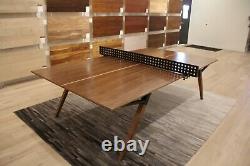 Table De Ping-pong En Noyer Moderne / Table À Manger Avec Filet De Fer
